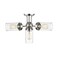 Z-Lite Calliope 4 Light Semi Flush Mount, Polished Nickel & Clear 617SF-PN - alternate 4